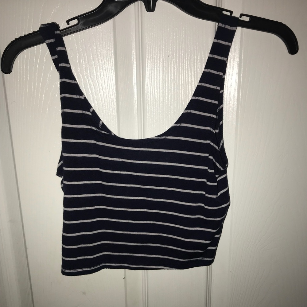 Striped tank top cropped