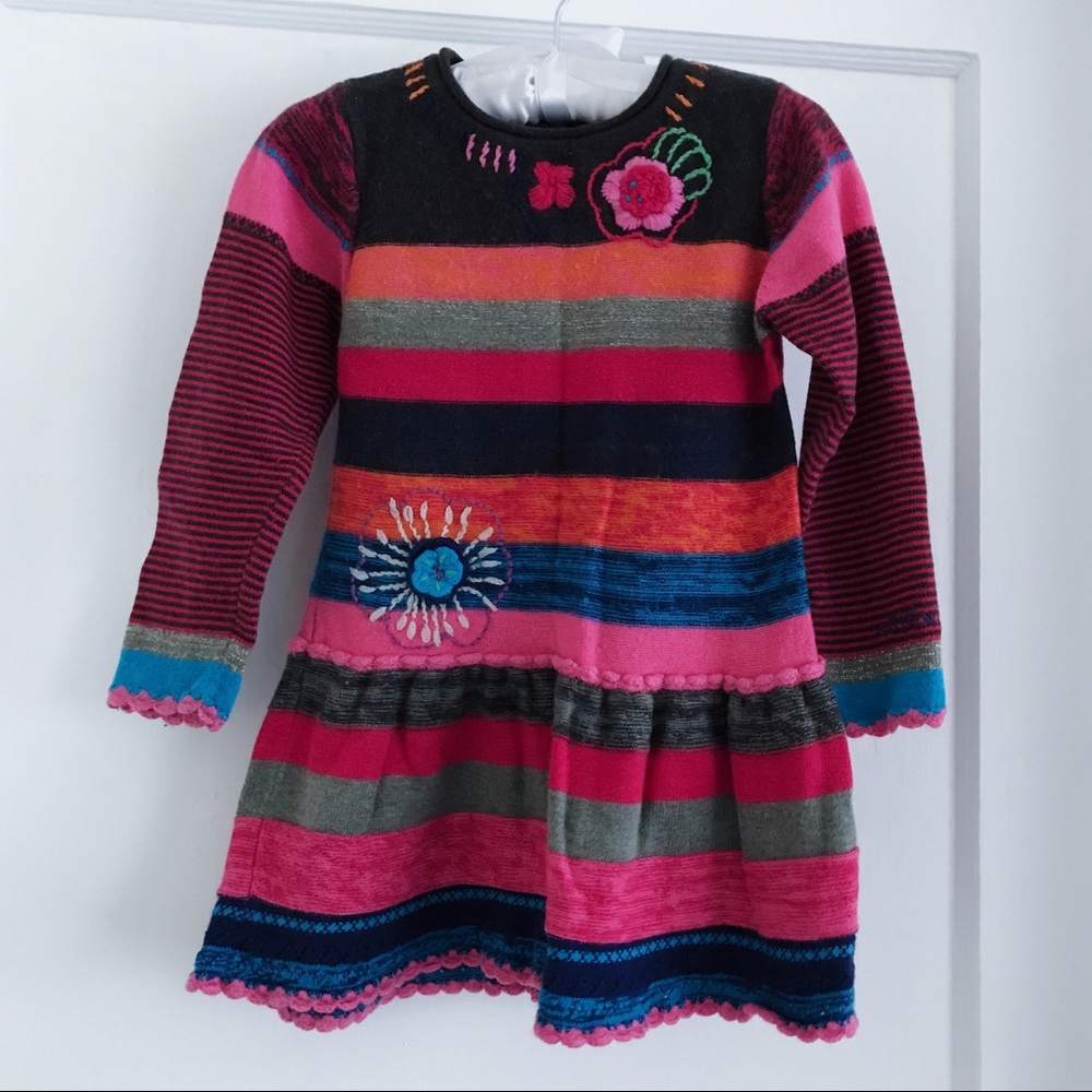 🌈Catimini Embroidered Toddler Dress 86/2T