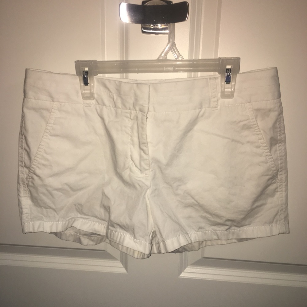 white j crew shorts