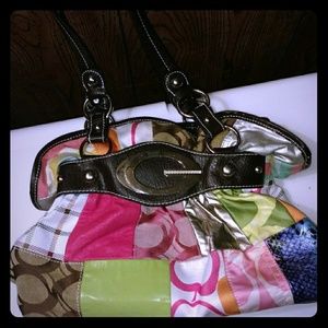 Patchwork "G" purse