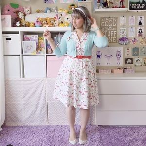 Modcloth Dresses - It’s An Inspired Taste Dress in Flamingos Modcloth Dresses - It’s An Inspired Taste Dress in Flamingos