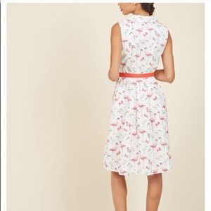 Modcloth Dresses - It’s An Inspired Taste Dress in Flamingos Modcloth Dresses - It’s An Inspired Taste Dress in Flamingos