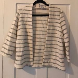 Cropped casual blazer