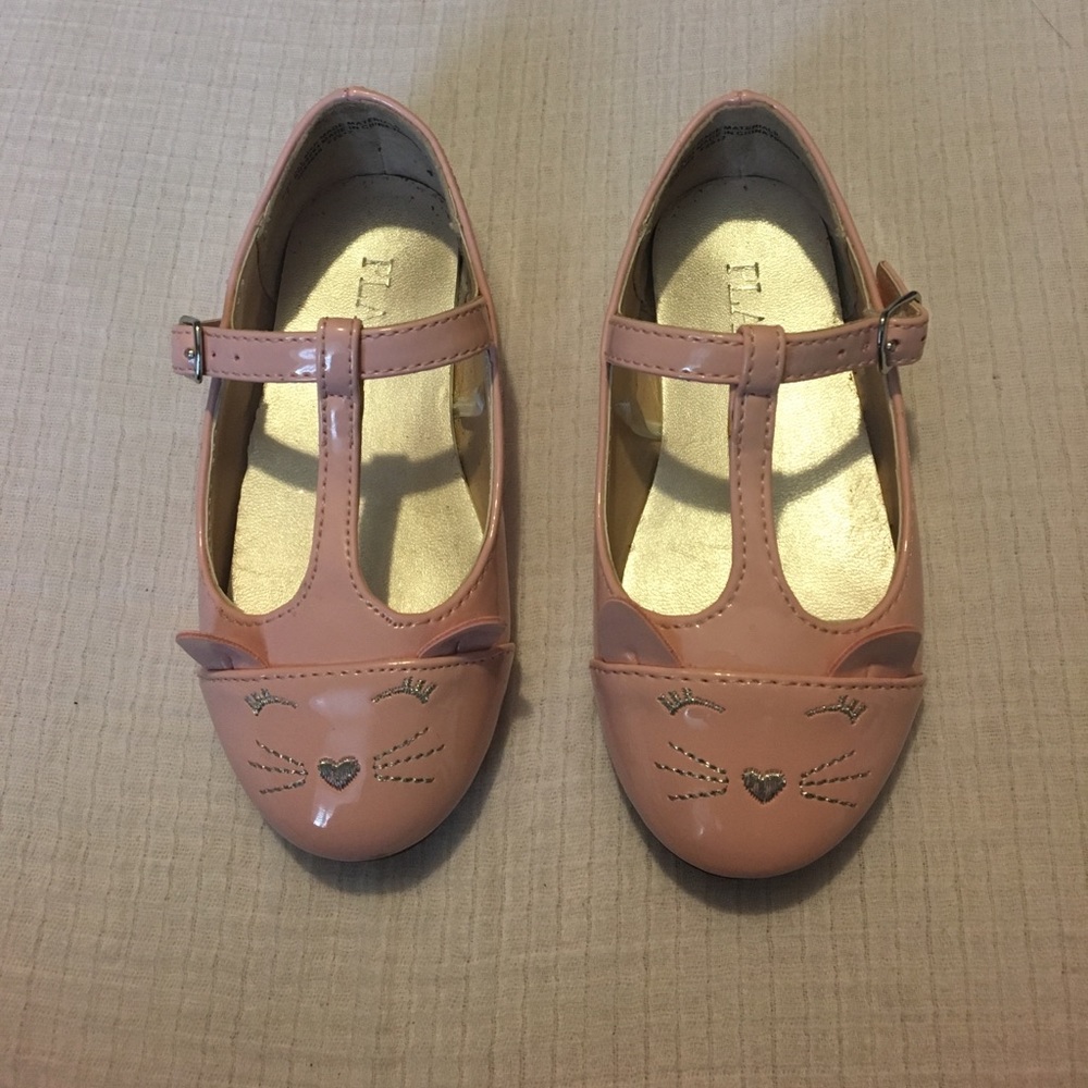EUC Children's Place cat ear flats size 7
