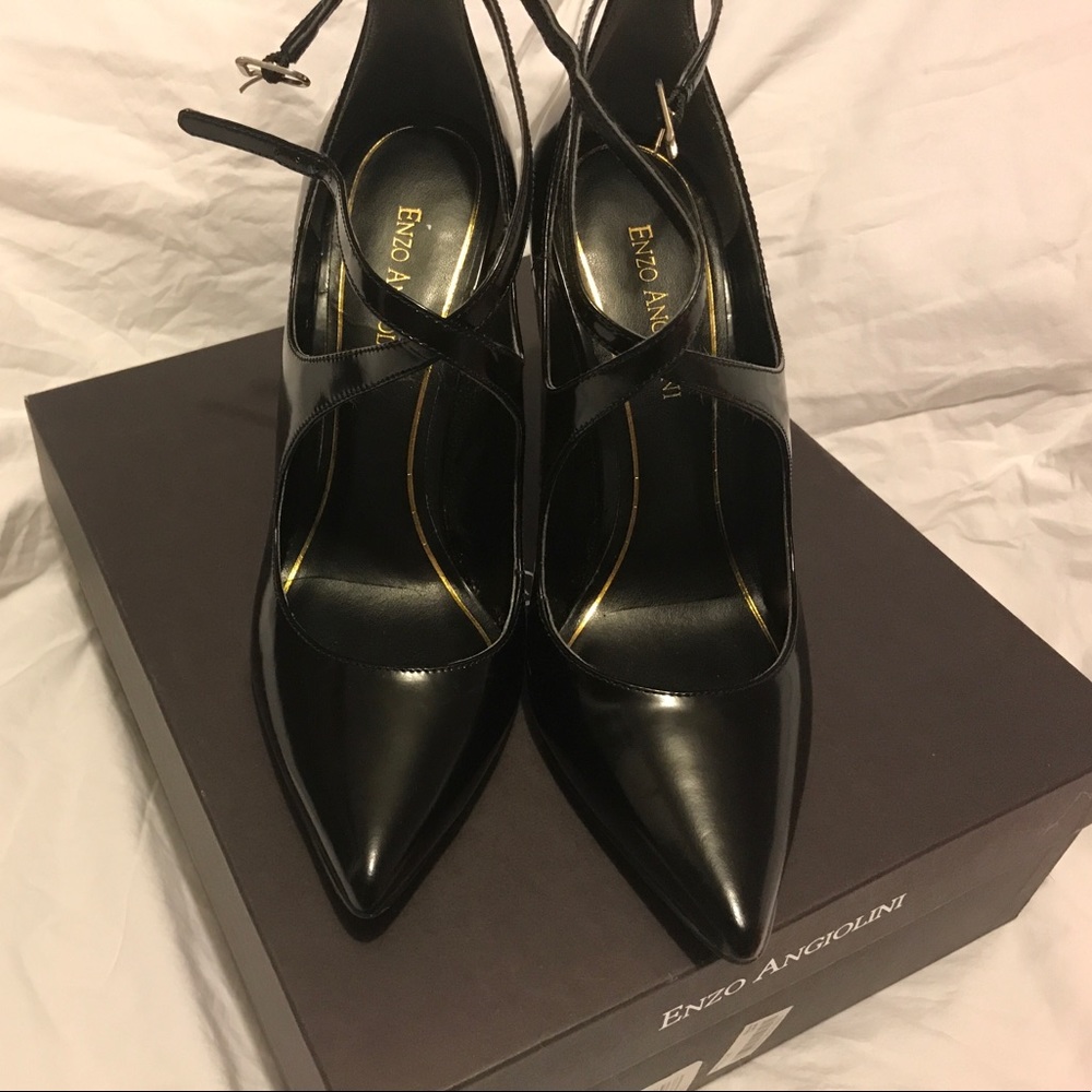 ENZO ANGIOLINI 'Finton' Leather Pointy Toe Pump