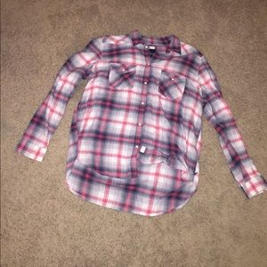 AEO Plaid Button Up