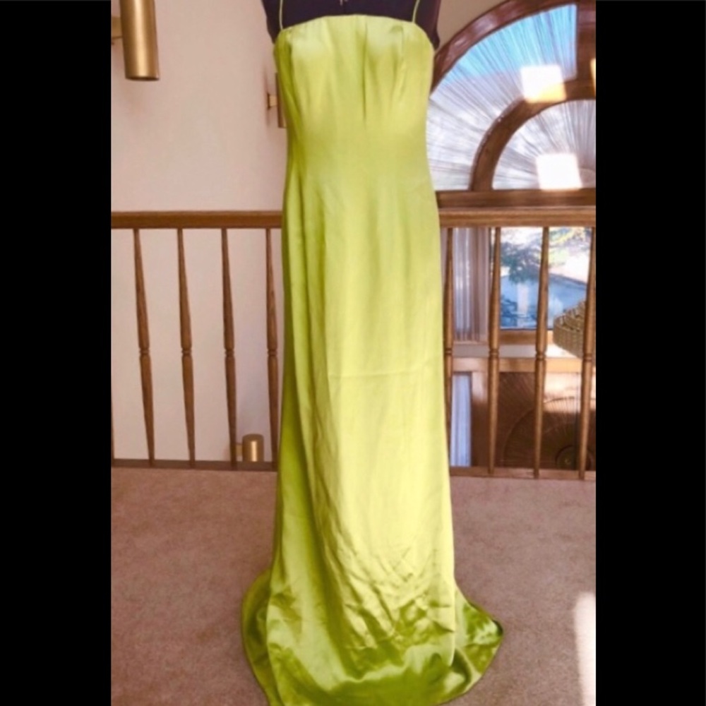 Giorgio Armani Chartreuse  Prom Dress NWT Sz 6