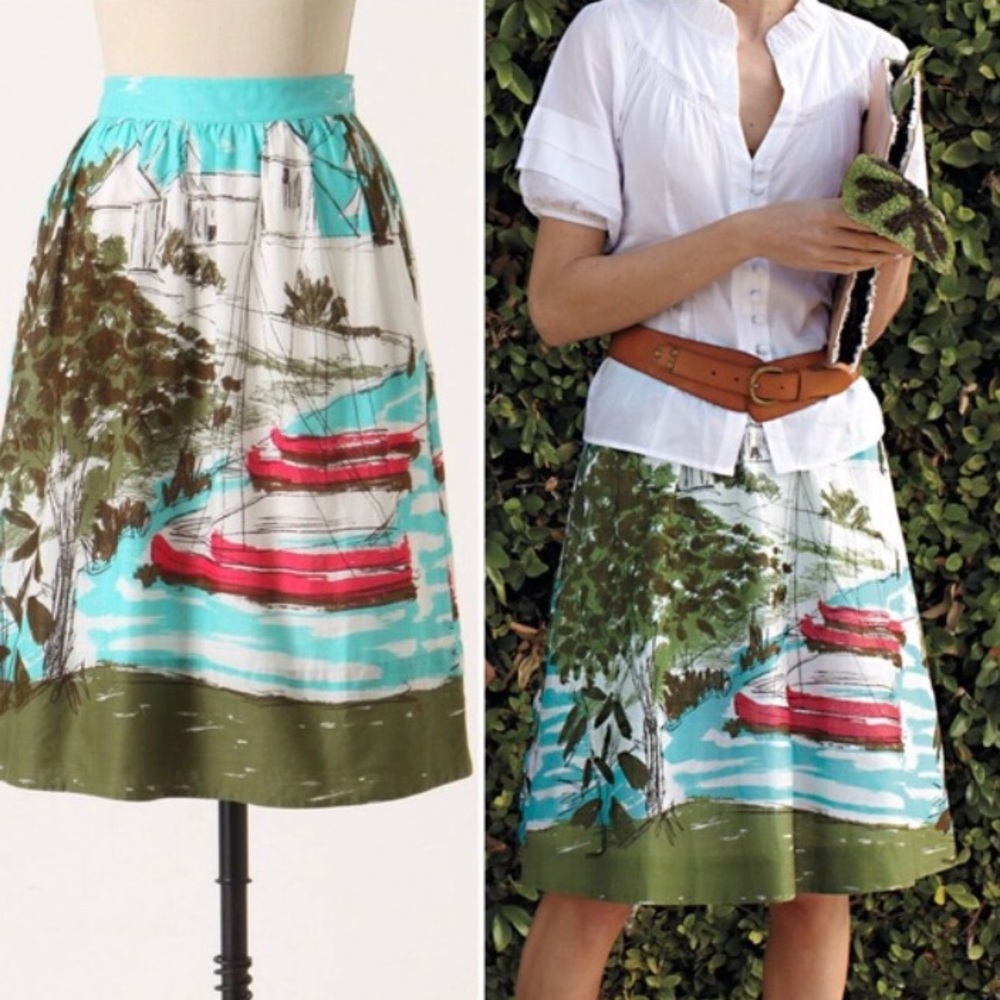 Anthropologie Seabound Skirt