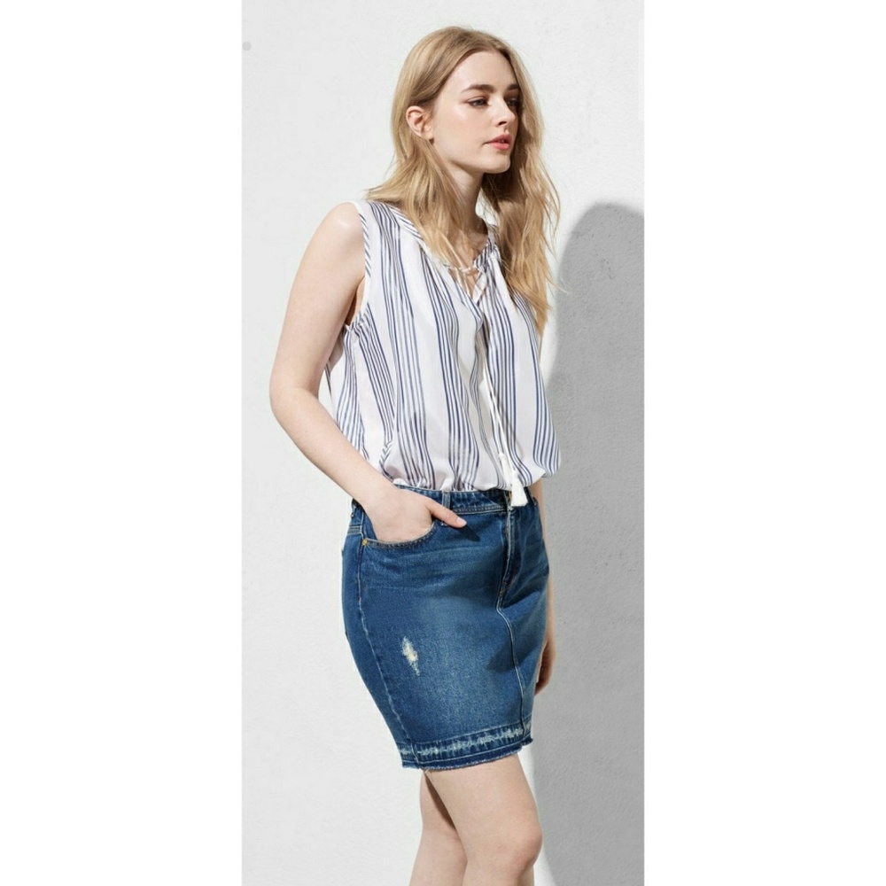 Violeta by Mango Jean Skirt