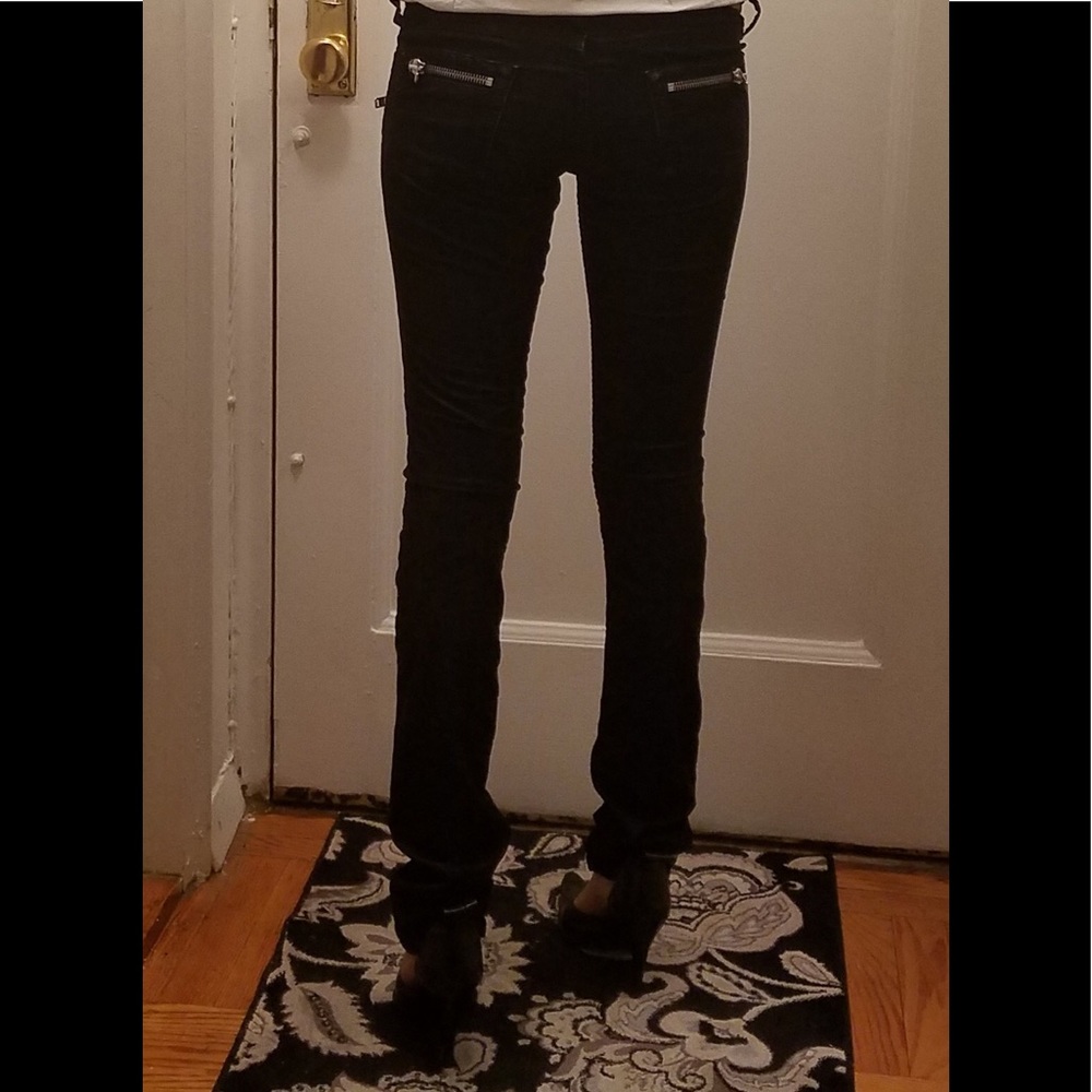 Etoile Isabel Marant  Black corduroy Moto pants - Picture 7 of 8