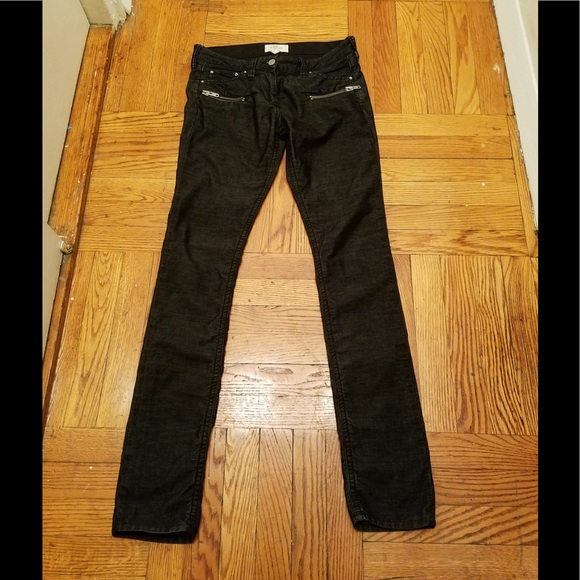 Etoile Isabel Marant  Black corduroy Moto pants - Picture 3 of 8