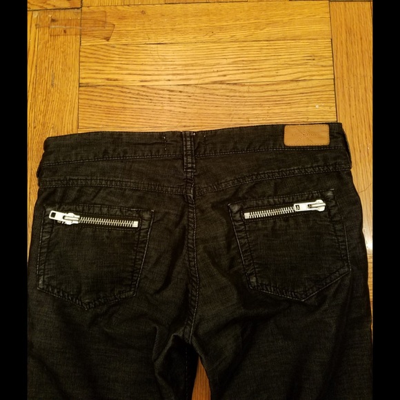 Etoile Isabel Marant  Black corduroy Moto pants - Picture 5 of 8