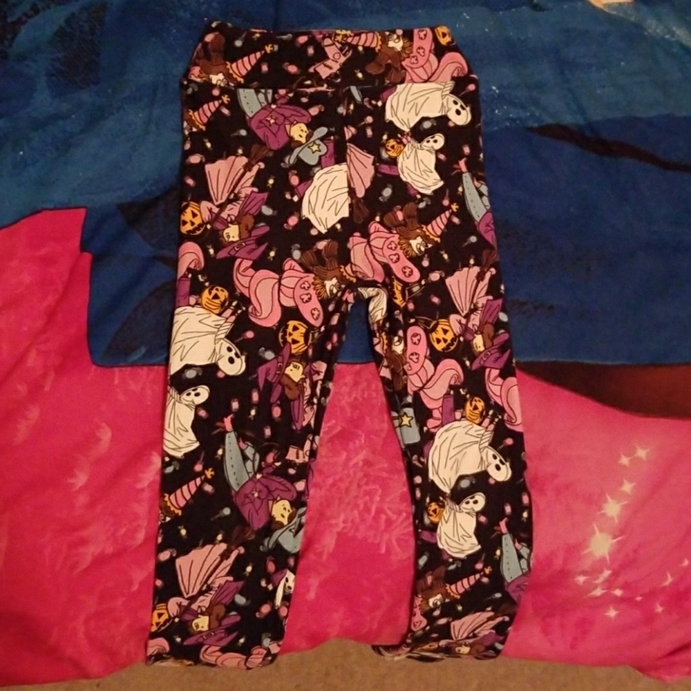 LulaRoe Halloween kids l/xl leggings