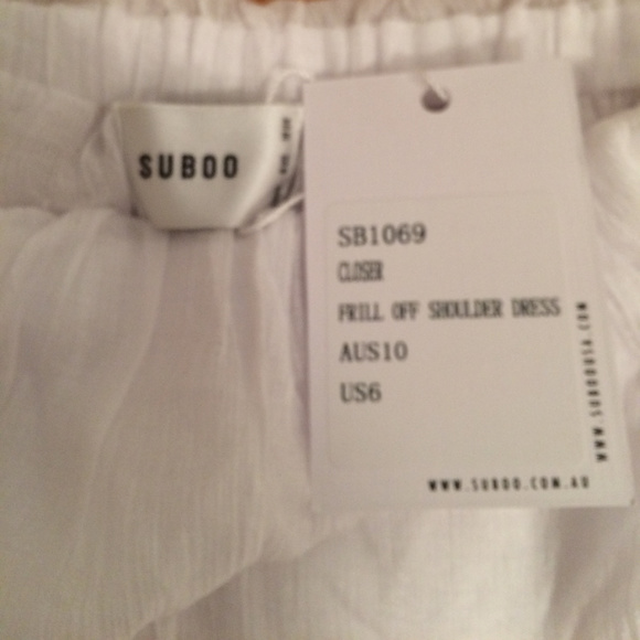 NWT Suboo Breezy Easy White Summer Dress - Picture 5 of 6
