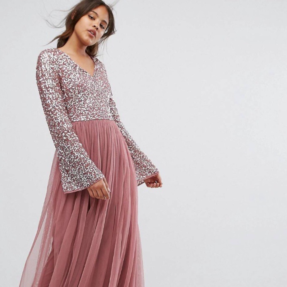 Gorgeous size 10 tall sequined dress! Brand new!