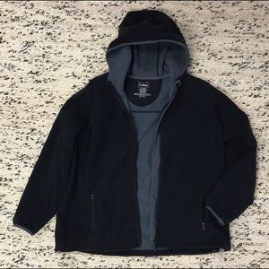 SOLD❌L.L. Bean Black Wind-Resistant Fleece Jacket