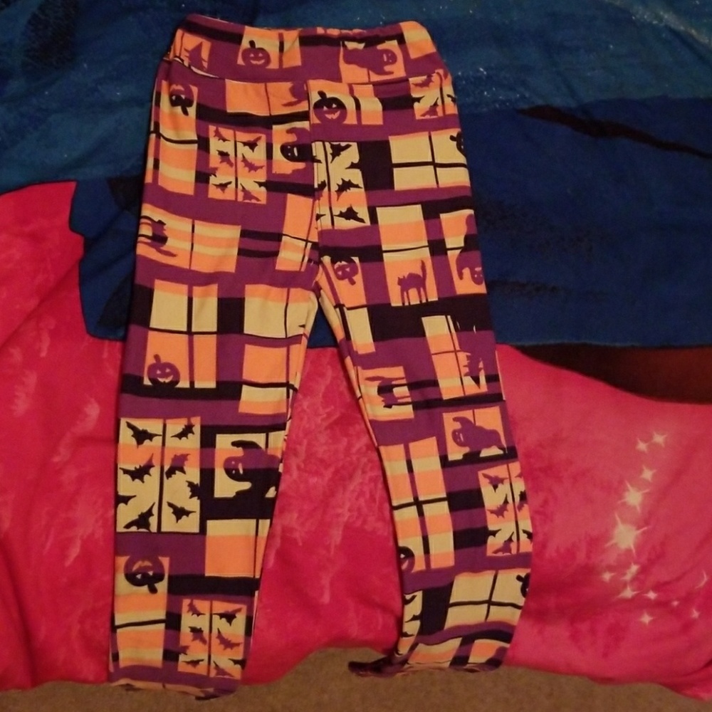 LulaRoe Halloween kids leggings L/XL