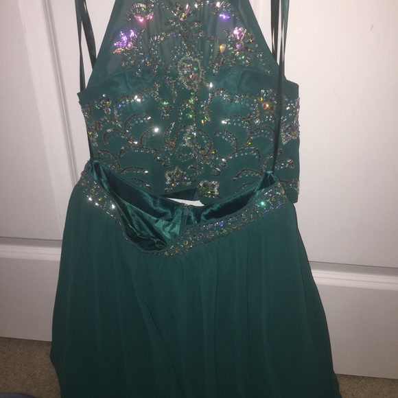 SUPER CUTE TWO PIECE TURQUOISE DRESS!!! - Picture 2 of 3