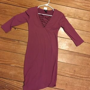 maroon dress