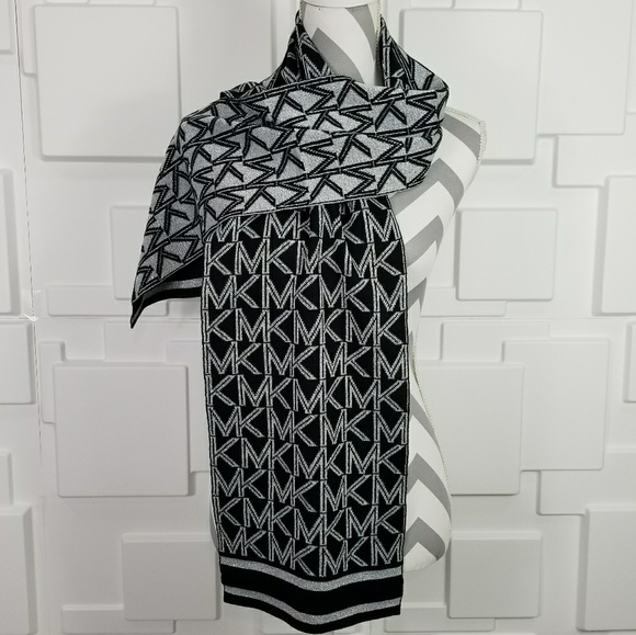 MICHAEL KORS Metallic SCARF BLK/silver - Picture 3 of 3