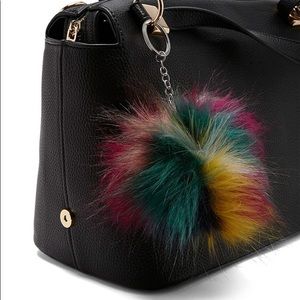 🌟SOLD/Colorful Faux Fur KeyChain/Purse Decoration