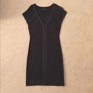 Express Gray Classic Fit Party Dress M