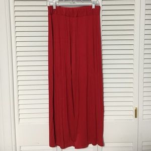 NWT Lolly Wolly Doodle Red Palazzo Pants Size: L
