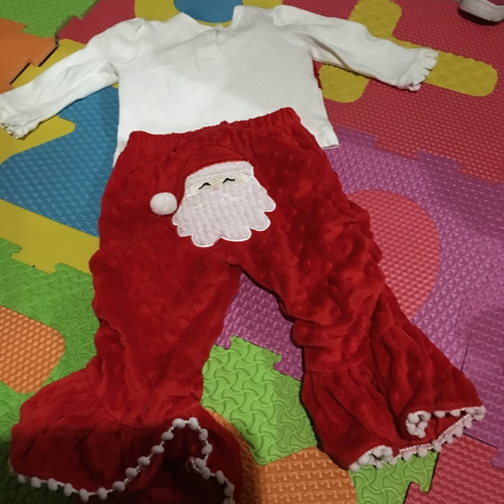 Mud Pie baby holiday outfit