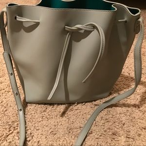 Mint green/ blue bucket bag