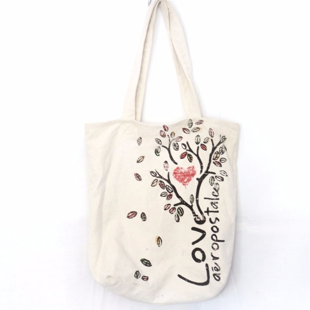 Aeropostale Printed Tree Tote