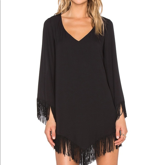 Show Me Your MuMu Dresses & Skirts - Show me Your Mumu Black Rodeo Fringe Dress