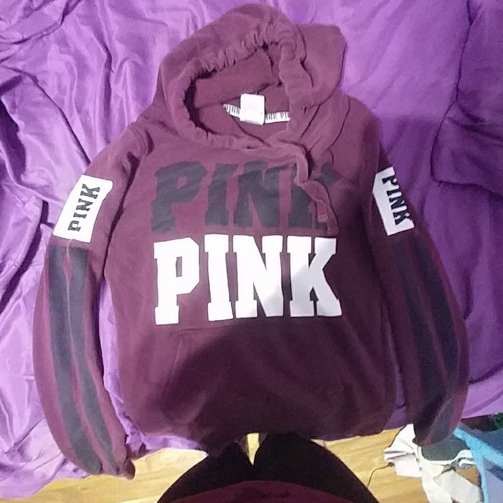 The brand pink sweatshirt
