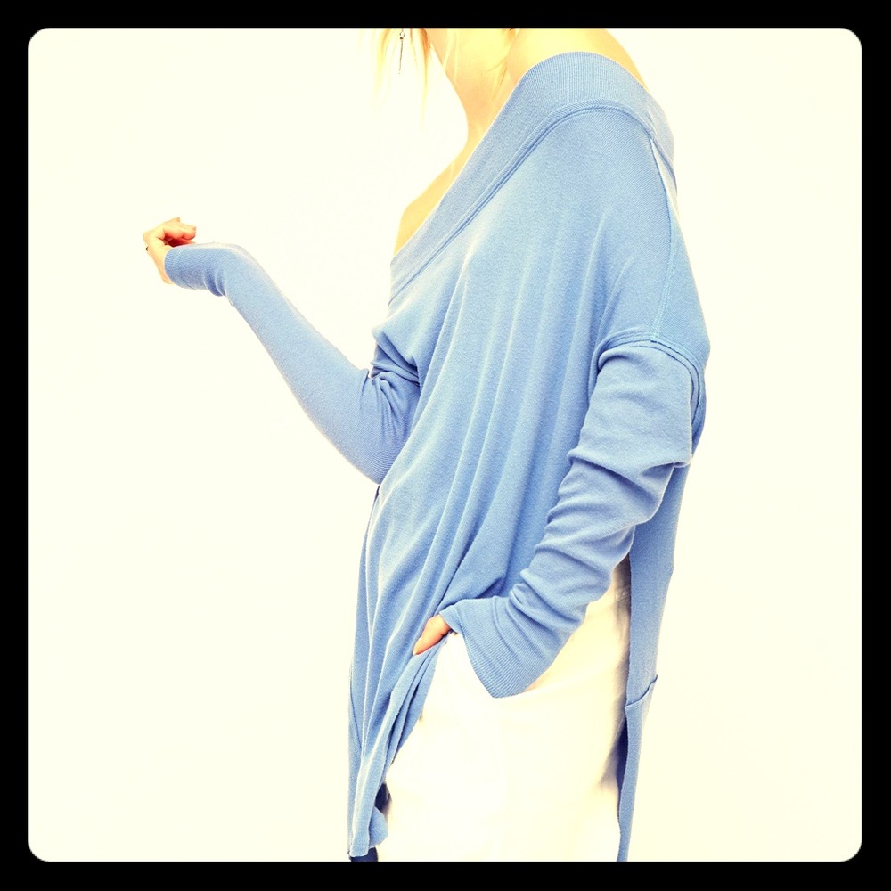 Free People grapevine tunic blue M NWT
