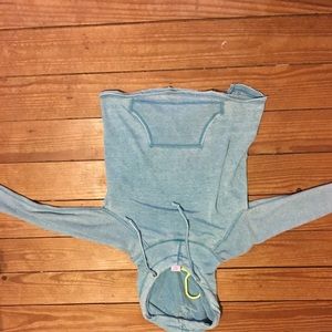 teal sweatshirt