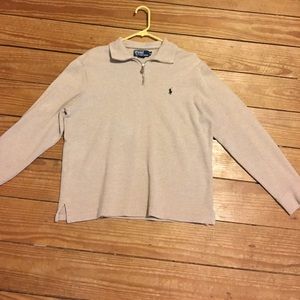 quarter zip pull over