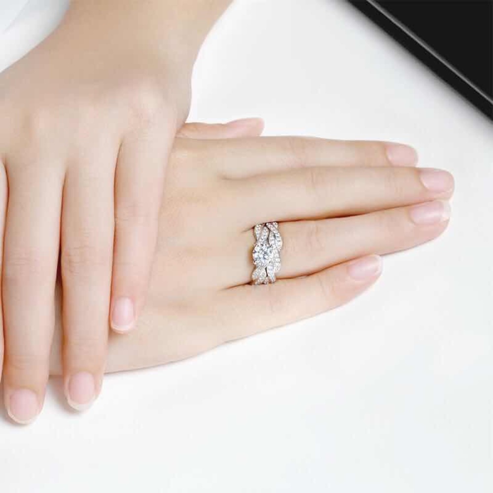 🌹🌹Suze7💍New 925 Sterling Silver Engagement Ring