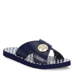 Tory Burch Melody Flat Slide Sandal (Polka Dot)7