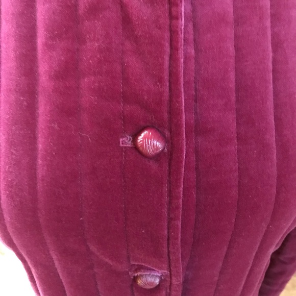 EUC Vintage Plum Velvet Channeled Riding Jacket - Picture 6 of 7