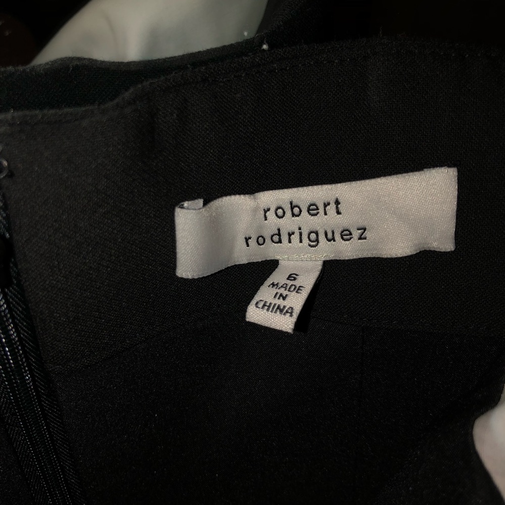 Roberto Rodriguez Black and White Strapless Dress - Picture 3 of 6