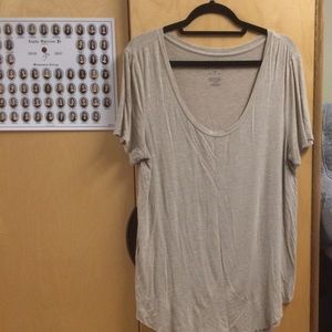 Oatmeal American Eagle Soft & Sexy Long T-shirt