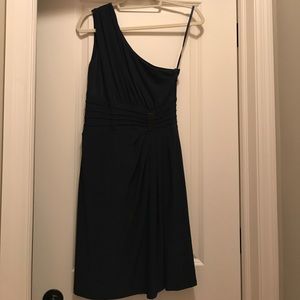 Nine West Navy one shoulder dress size 2