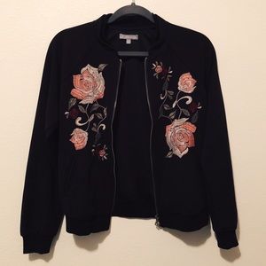 Wit & Wisdom Embroidered Bomber Jacket