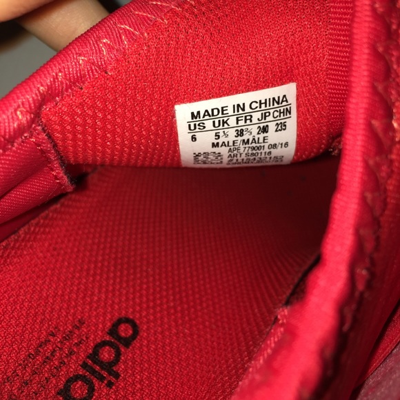 Red adidas tubulars - Picture 5 of 5