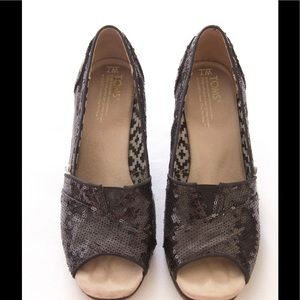Toms Sequin Wedges