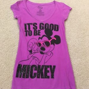 Disney "Mickey" purple tshirt, size small