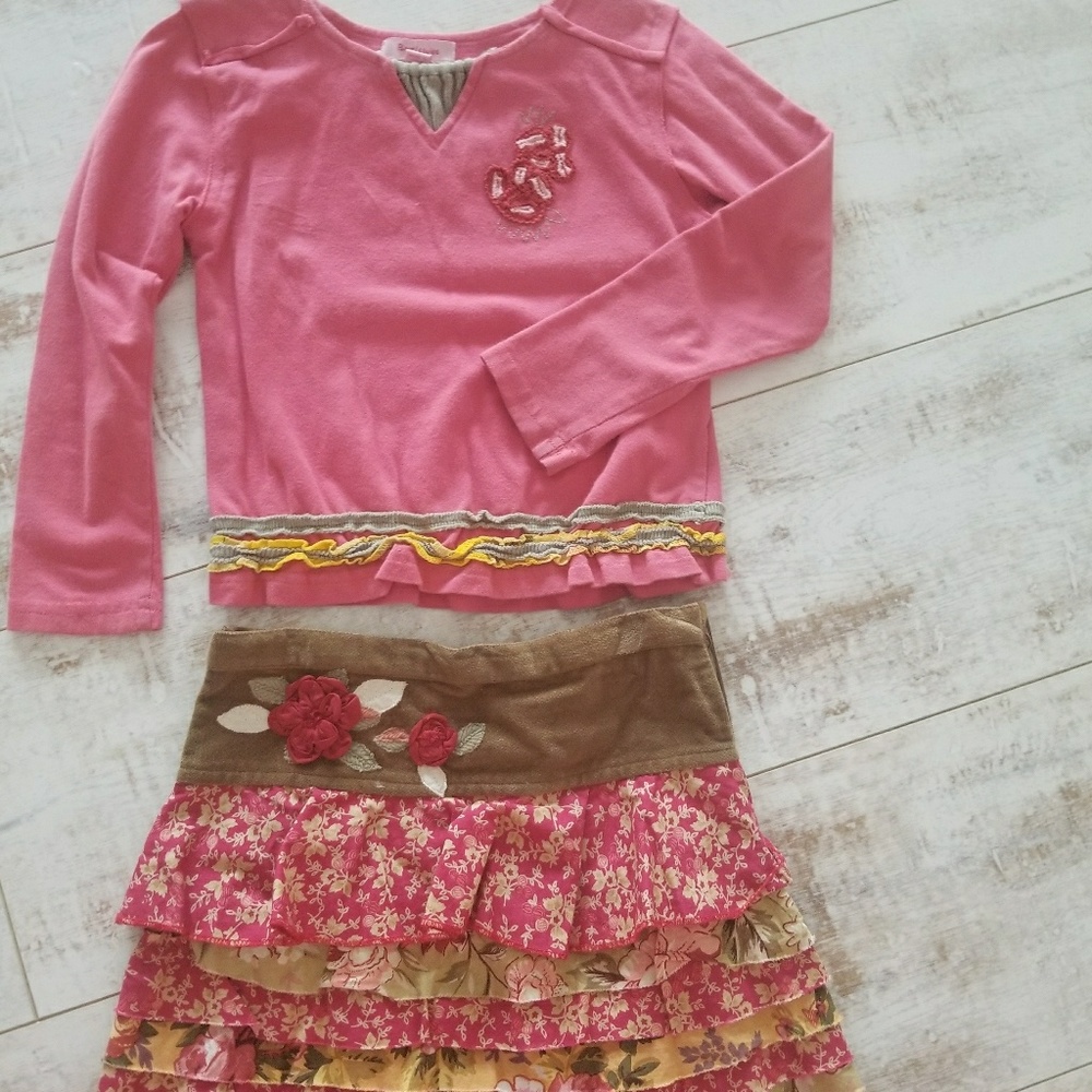 Beetle Juice London skirt and top separates sz 3T