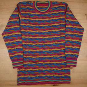 XS Purple Pink "COOGI" Style Long Sweater