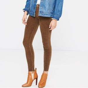 MOTHER looker ankle fray corduroys