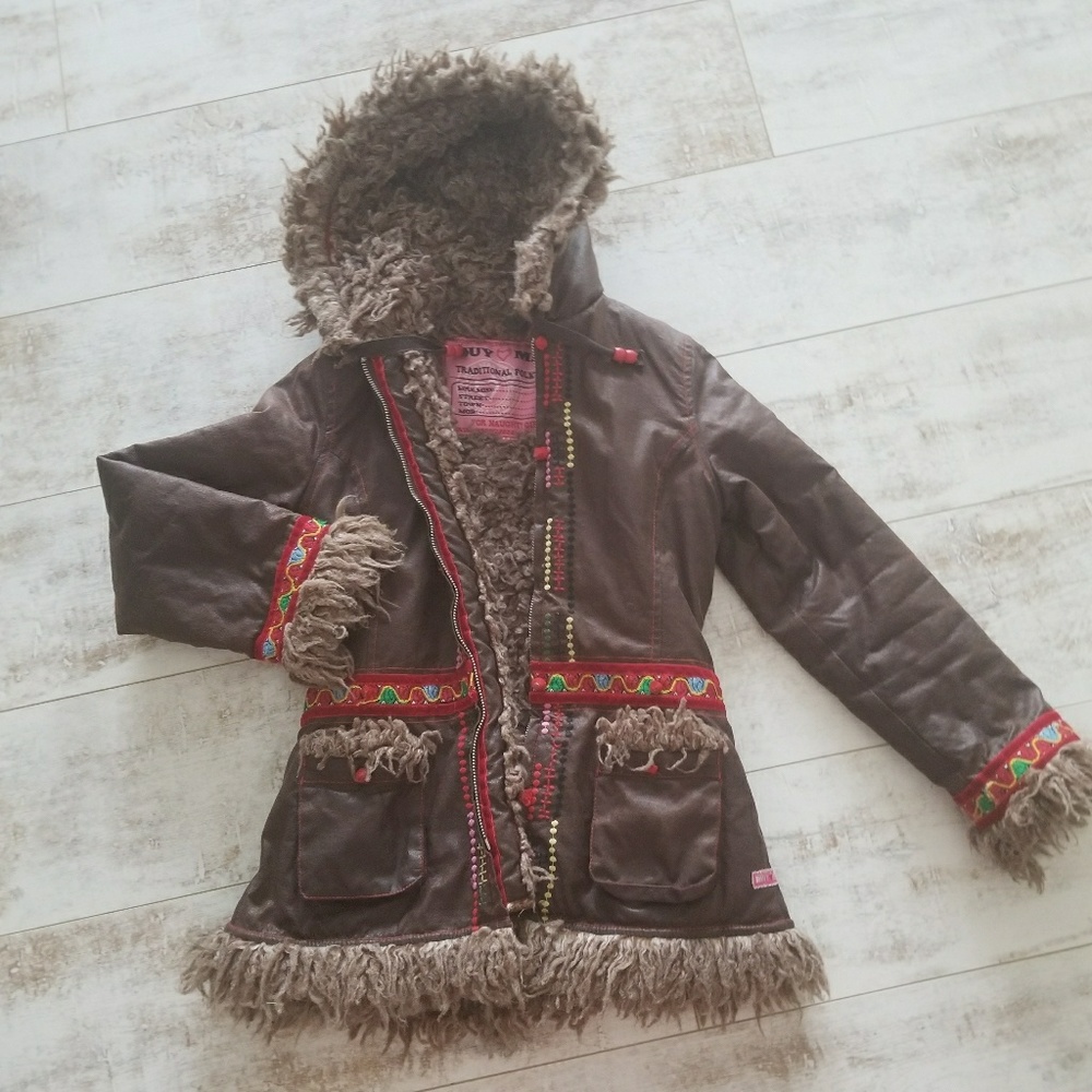 Muy Mala Shearling jacket  sz EU140/US 10-11