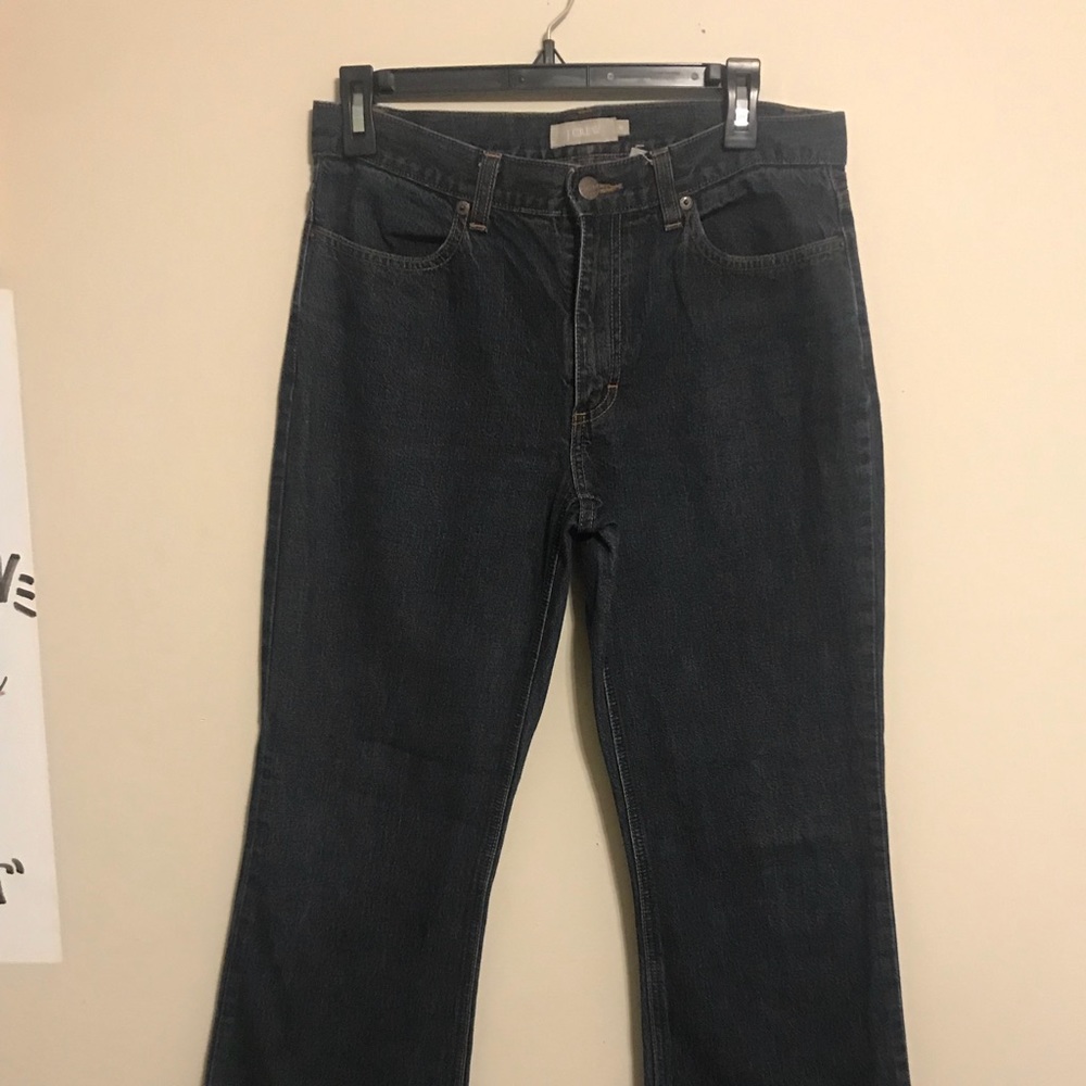 J Crew jeans with gold stitching